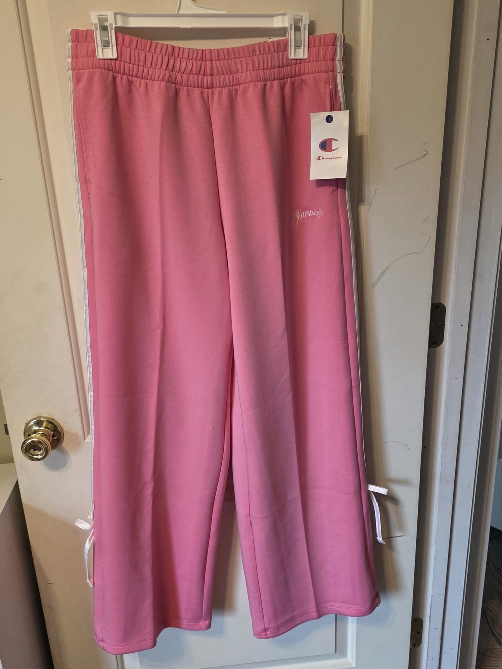 Champion Kids Pink Joggers with Side Stripe